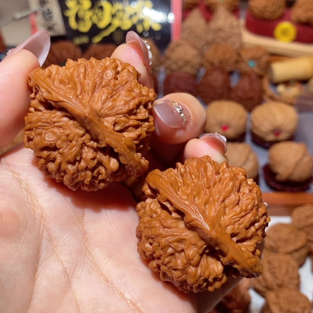 ****把件文玩核桃47尺全品官帽