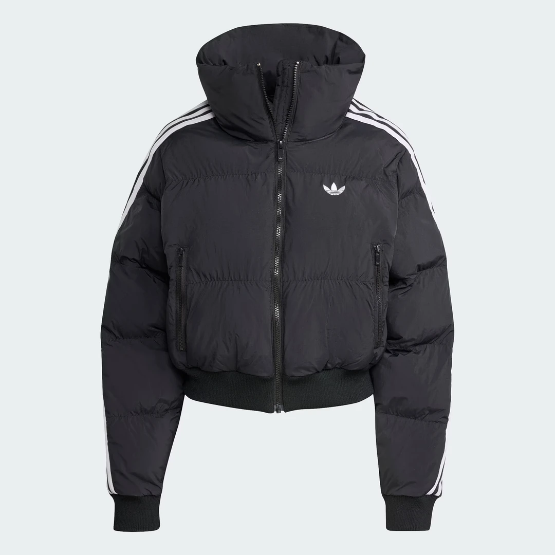 adidas/阿迪达斯女子ADICOLOR 保暖短款运动宽松棉服面包服JX2970