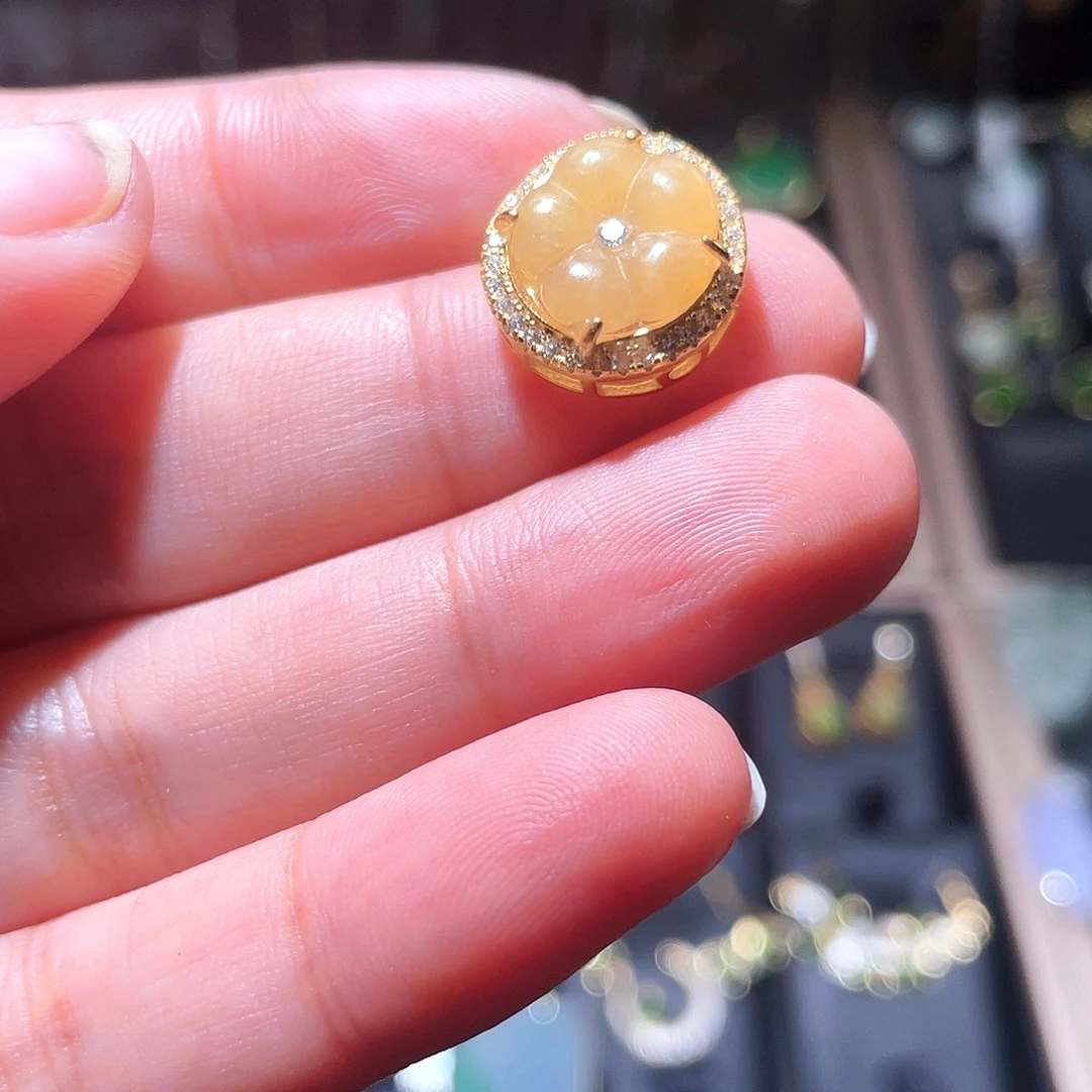 翡翠银S925镶嵌颈饰