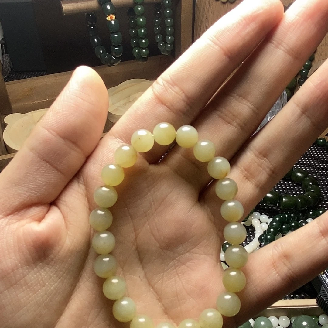 和田玉未镶嵌手串16