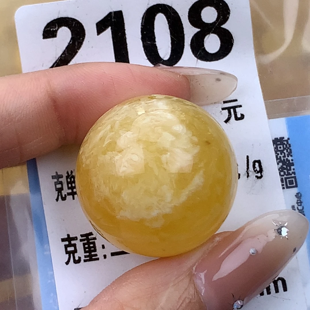 蜜蜡未镶嵌珠宝奇石25.5 植物