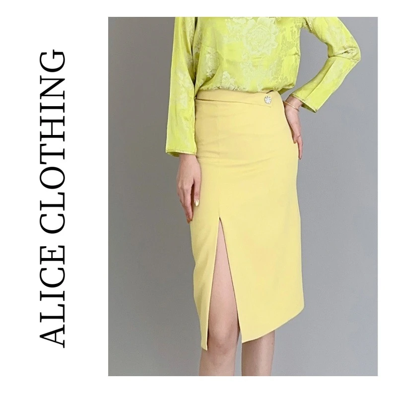 2 [alicelulu] “步步聘婷”通勤半裙优雅轻盈 时髦百搭 S621155T