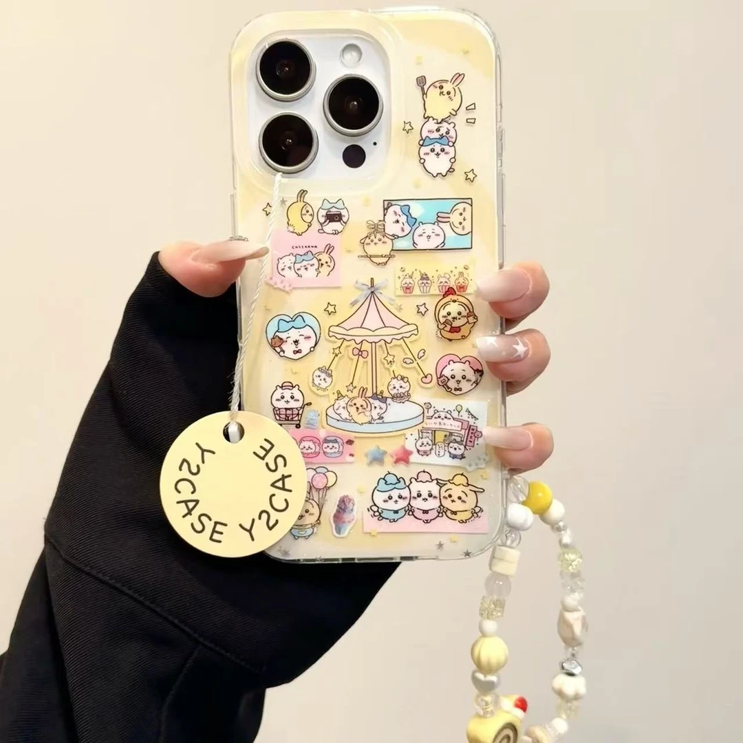 吉伊卡哇游乐园适用苹果iphone小米15防摔vivo华为oppo手机壳女