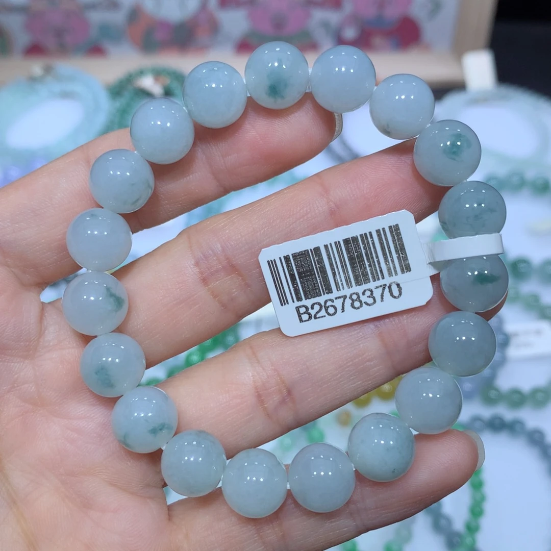 翡翠未镶嵌手链天然