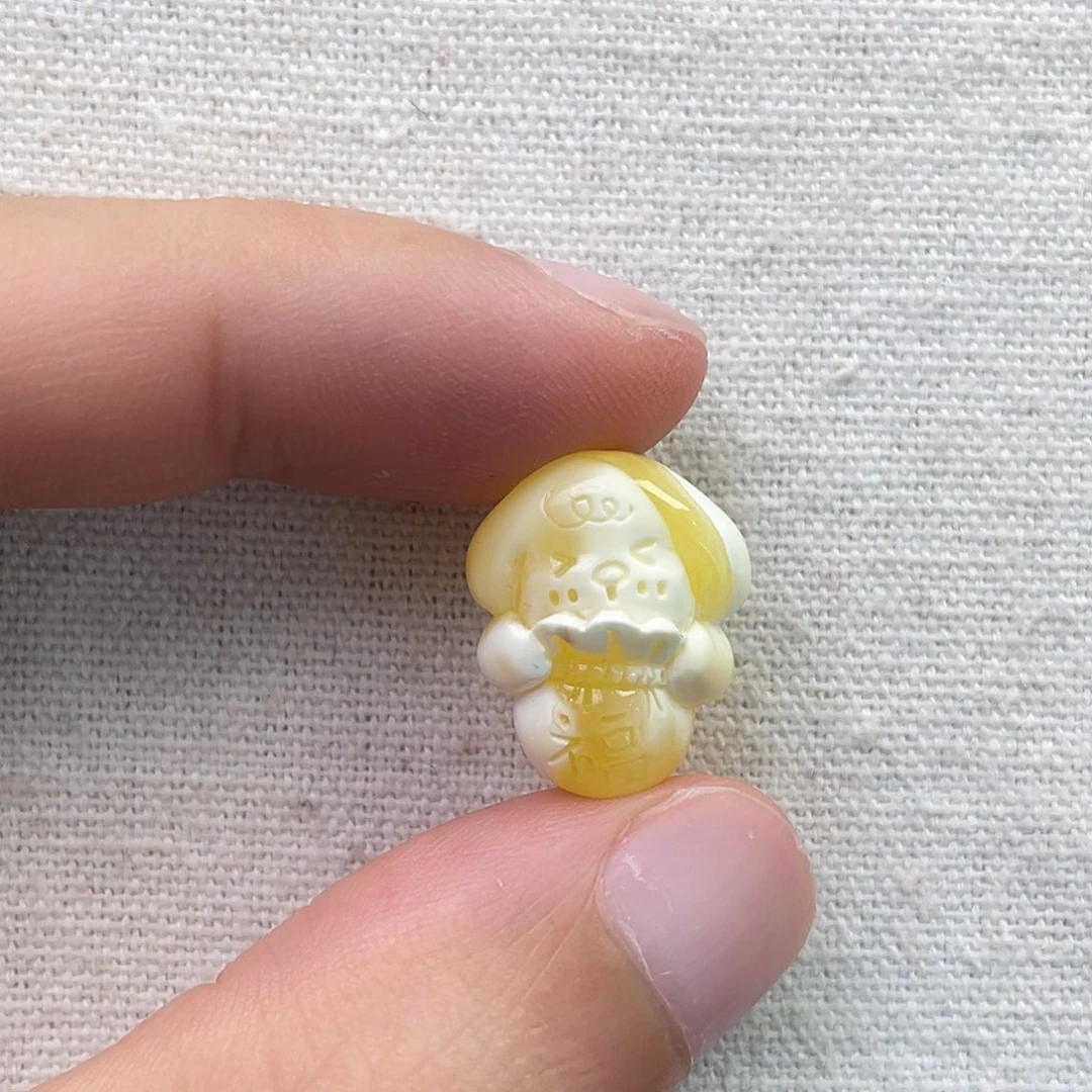 琥珀未镶嵌珠宝奇石小狗狗