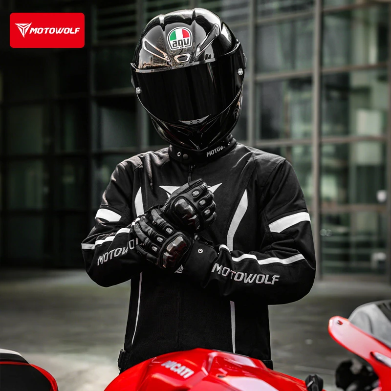 【专场】摩多狼赤焰摩托车骑行服四季防摔服防护CE外套透气耐磨