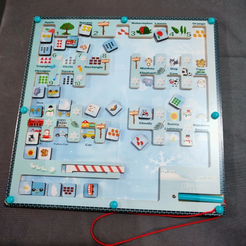 磁性迷宫儿童益智运笔玩具思维逻辑专注力训练