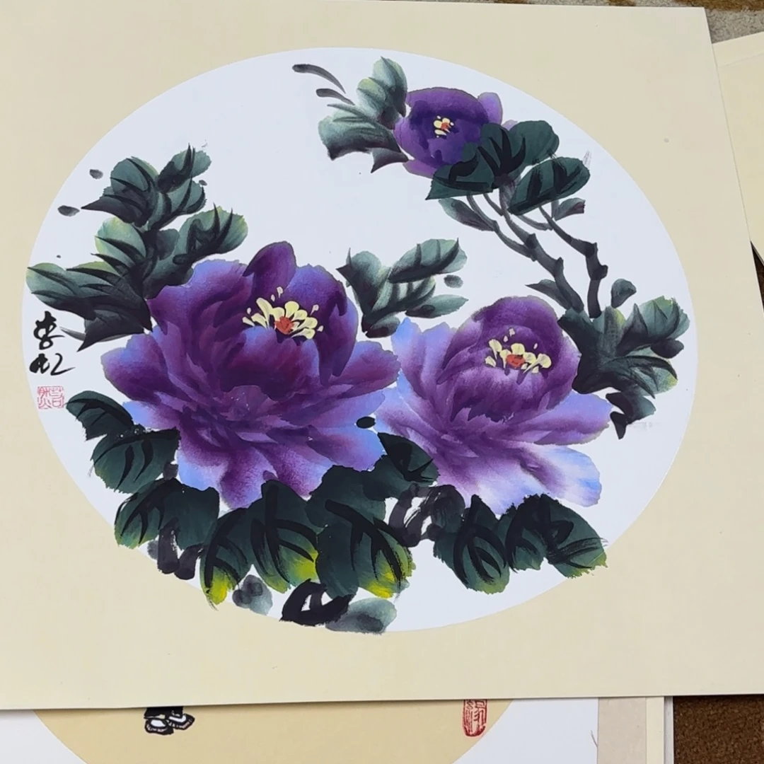 国画50-50卡纸作品艺