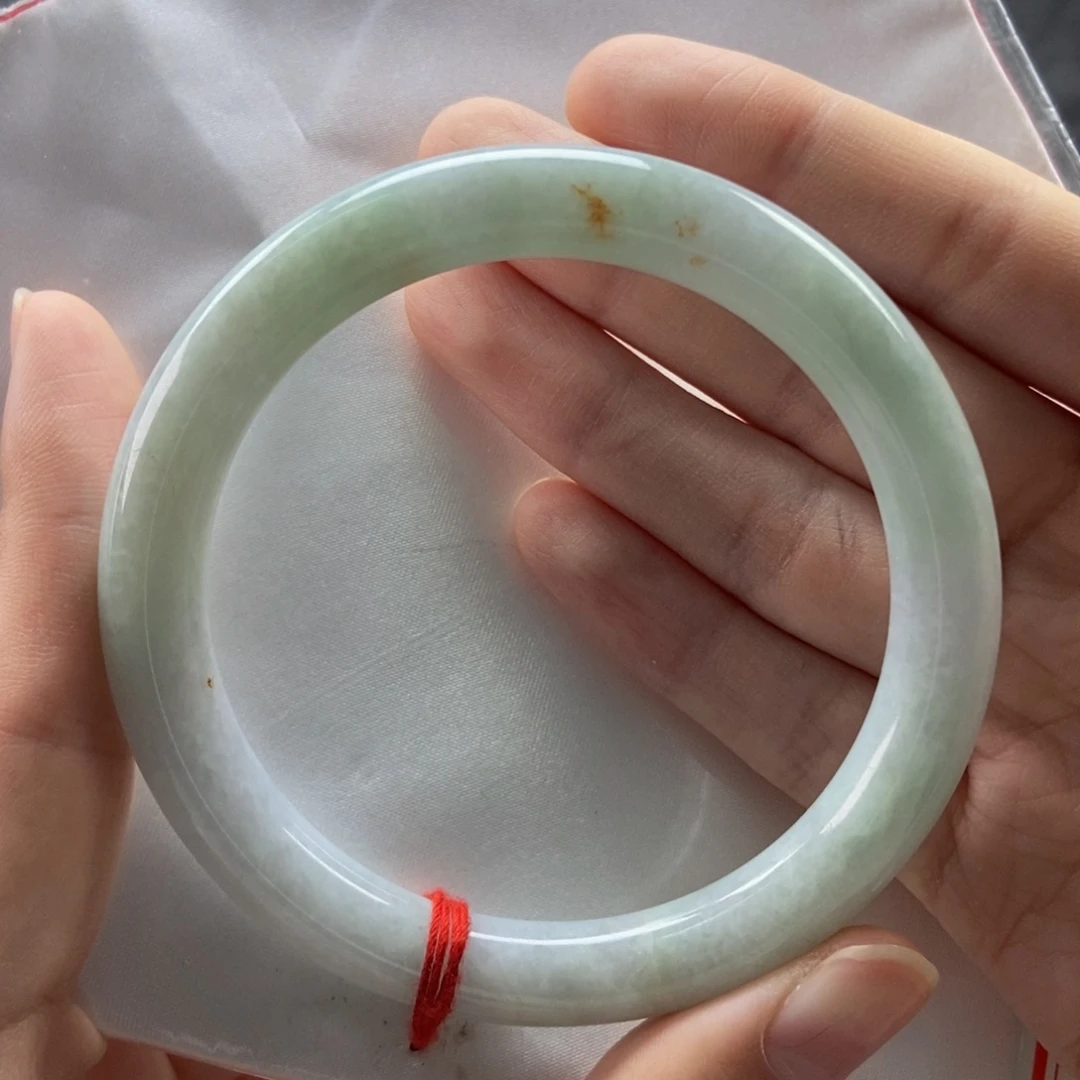 翡翠未镶嵌手镯60圆条