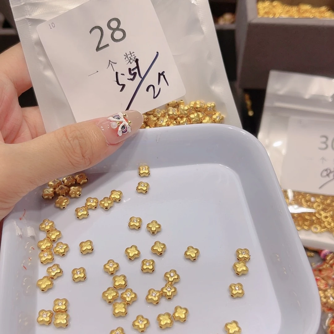 紫晶珠宝半成品银S925镀金镶嵌28