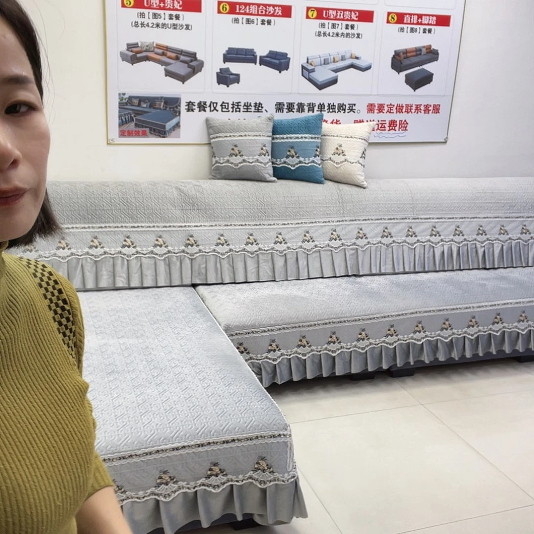 皮革四季沙发灰色百搭