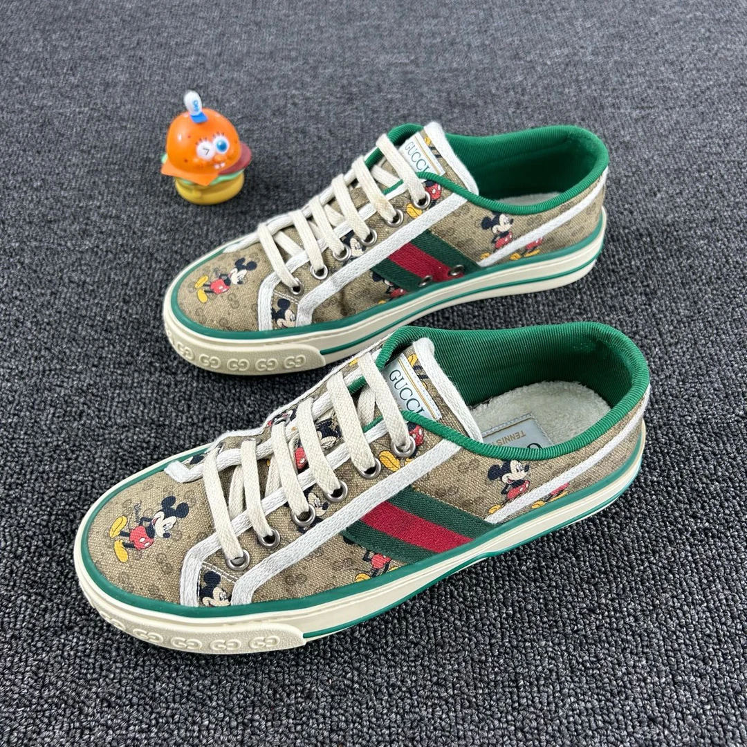 95新 GUCCI/古驰 1977米老鼠 36码 经典老花搭配米老鼠 HB2193