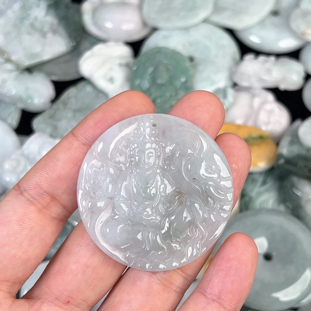 翡翠未镶嵌颈饰多样性发其一天然A货翡翠0024