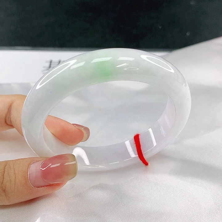 翡翠未镶嵌手镯圈53，40192
