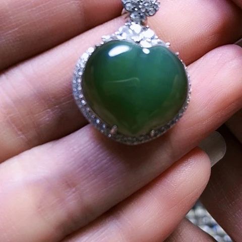 和田玉银S925镶嵌戒指