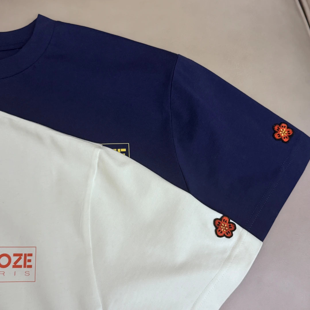 Millonthe【KZ短袖】25s春夏字母侧边小花短袖290g男女同款FANFAN