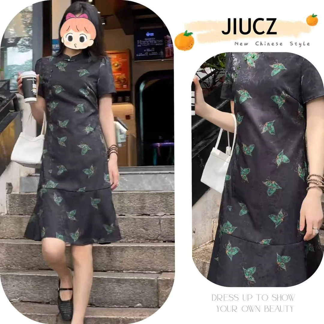2025夏季新款新中式时尚洋气复古中国风气质两件套U0090