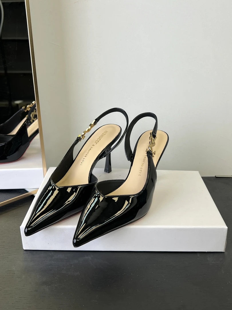 （8厘米）556-10黑色细跟高跟鞋时尚舒适