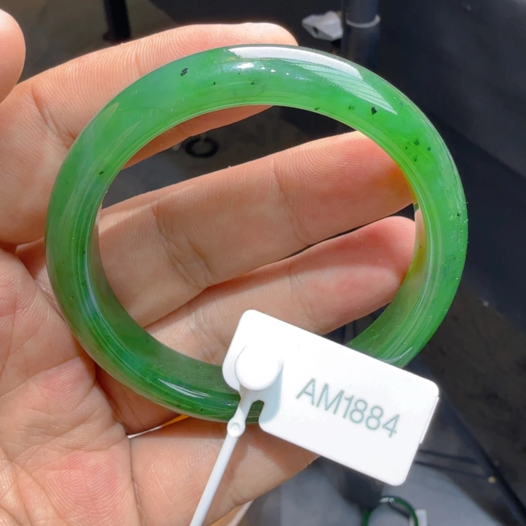 和田玉（碧玉）手镯未镶嵌56