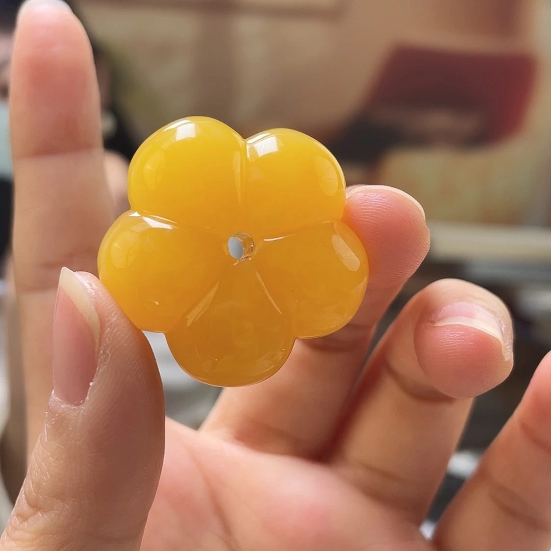 琥珀未镶嵌裸石蜜蜡吊坠