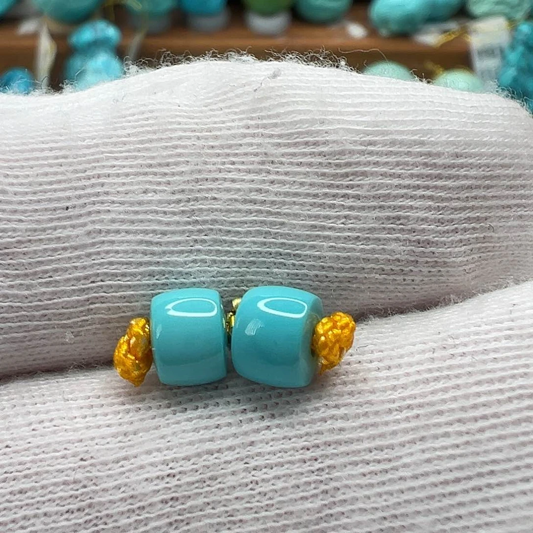 绿松石直切珠 未镶嵌