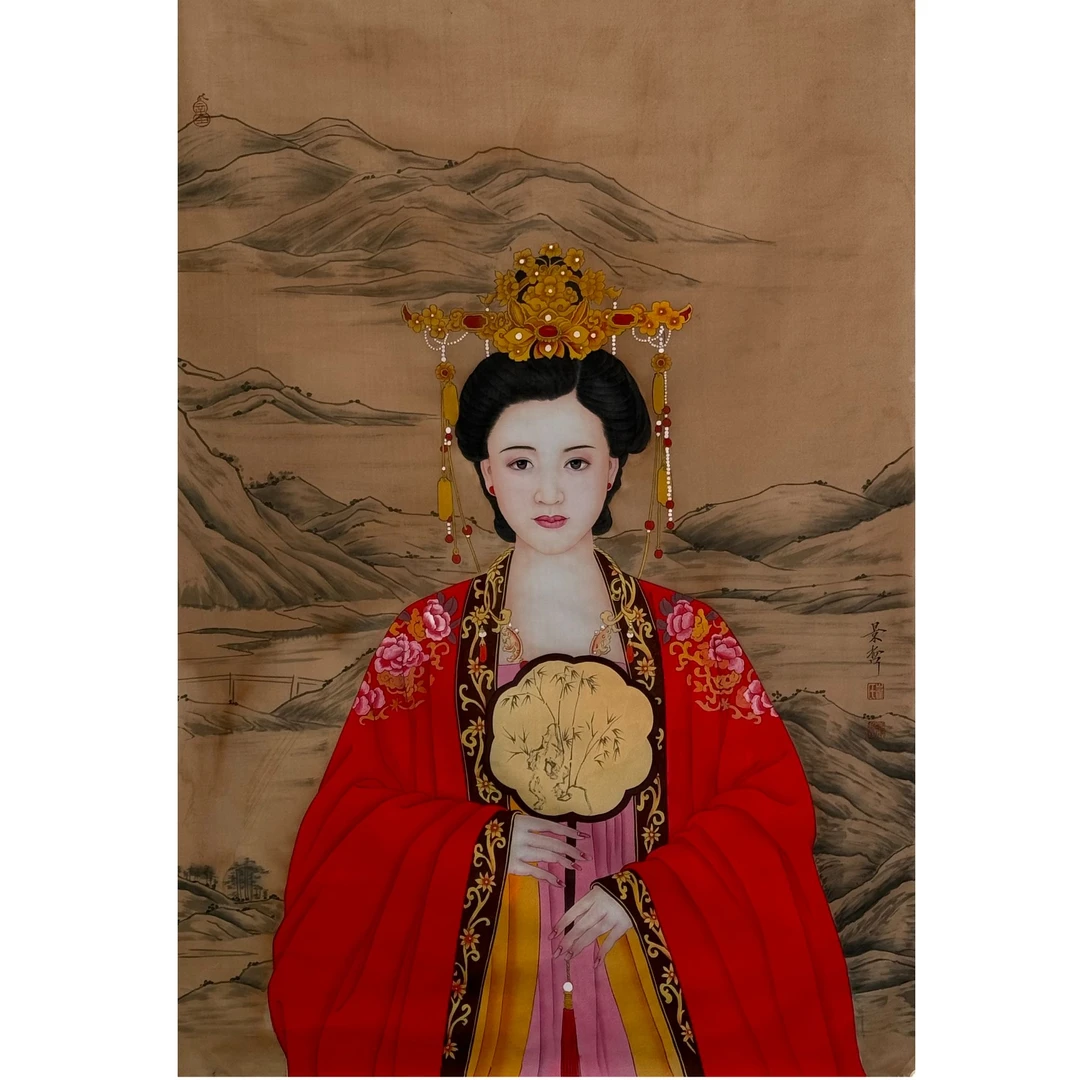 S-0233 景哲 绢本人物 114*73cm 约7.4平尺