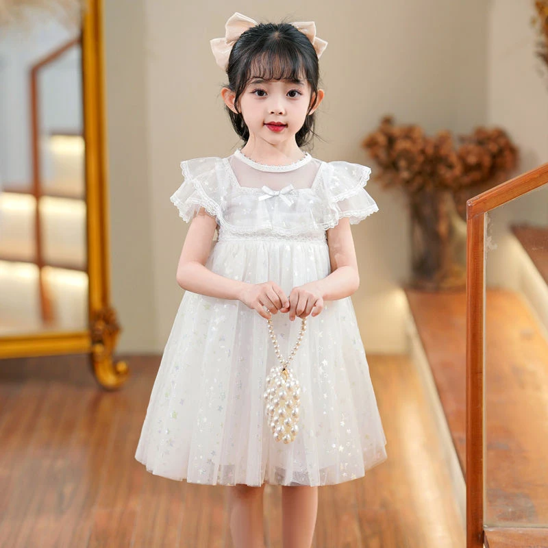 女童连衣裙夏季2023新款宝宝公主裙小女孩幼儿无袖连衣裙夏装