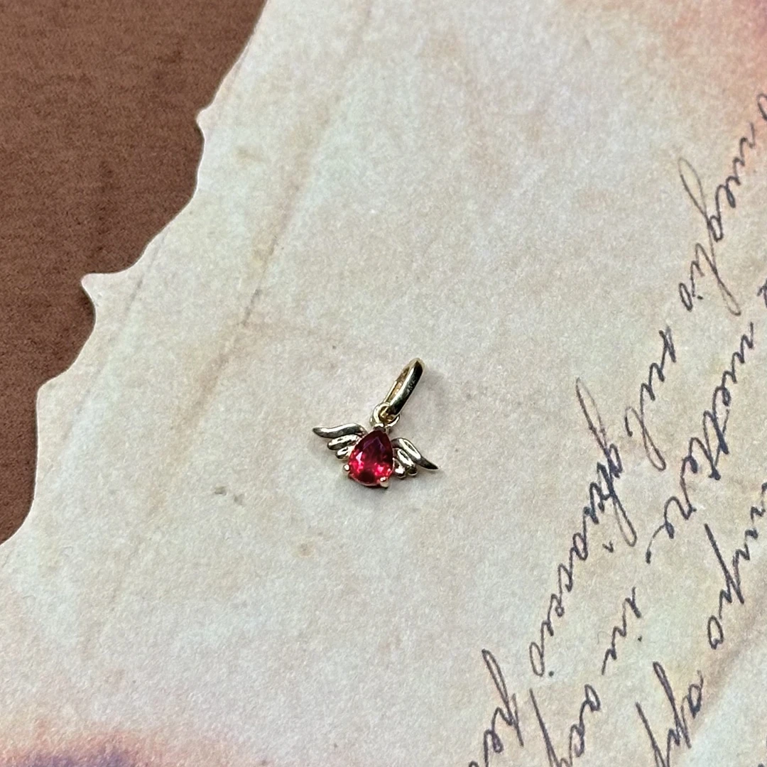 【子萱轻奢】18K金红宝石吊坠-ZX2400154