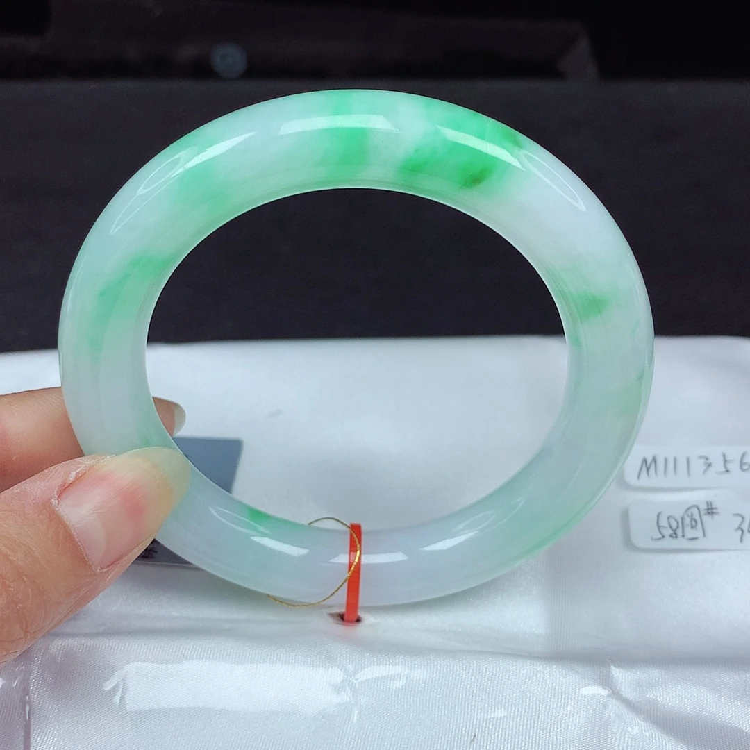 未镶嵌手镯翡翠58胖圆356