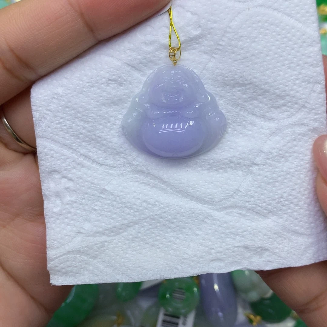 颈饰18K金镶嵌翡翠