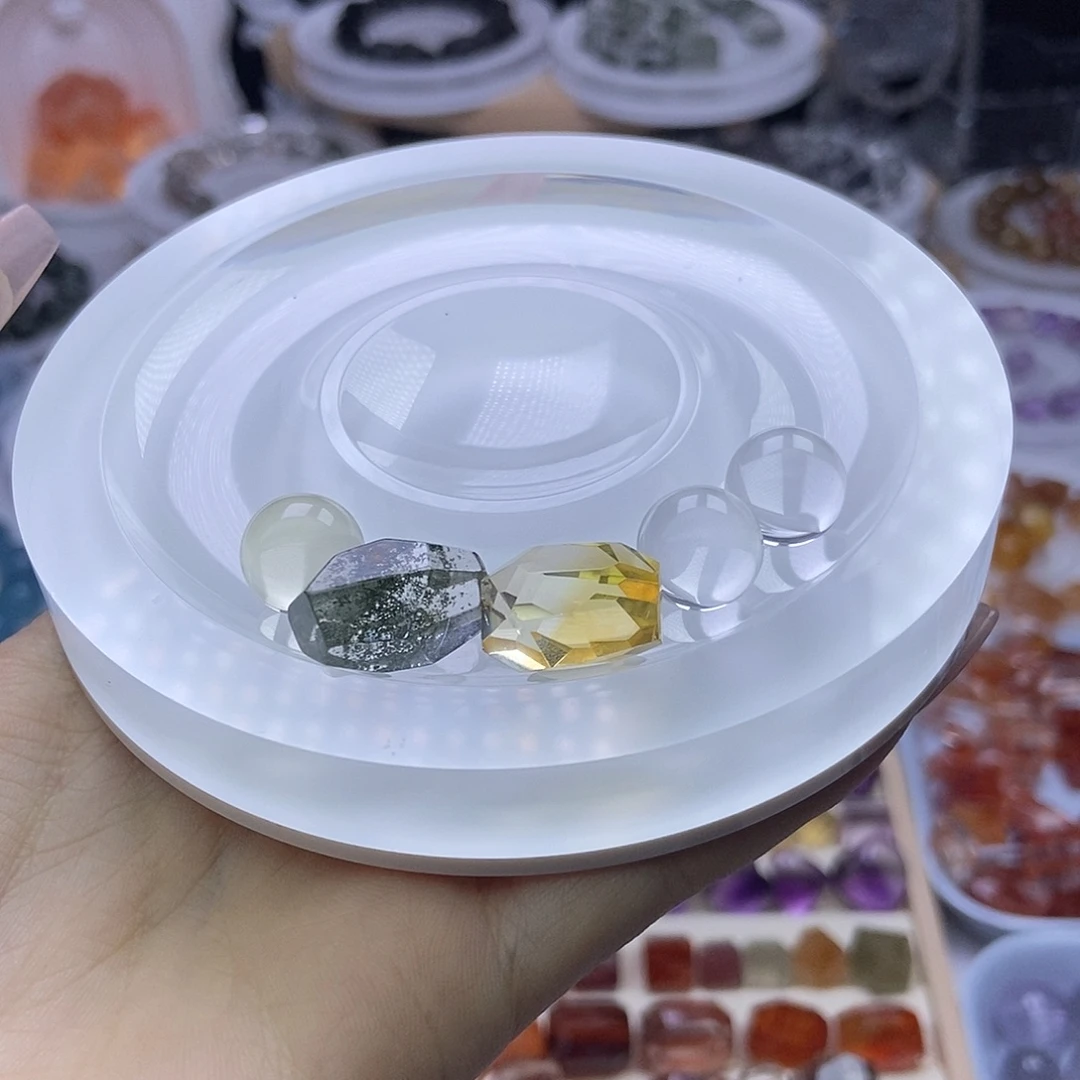 毛***ᐝ水晶手串未镶嵌定制打孔不退换