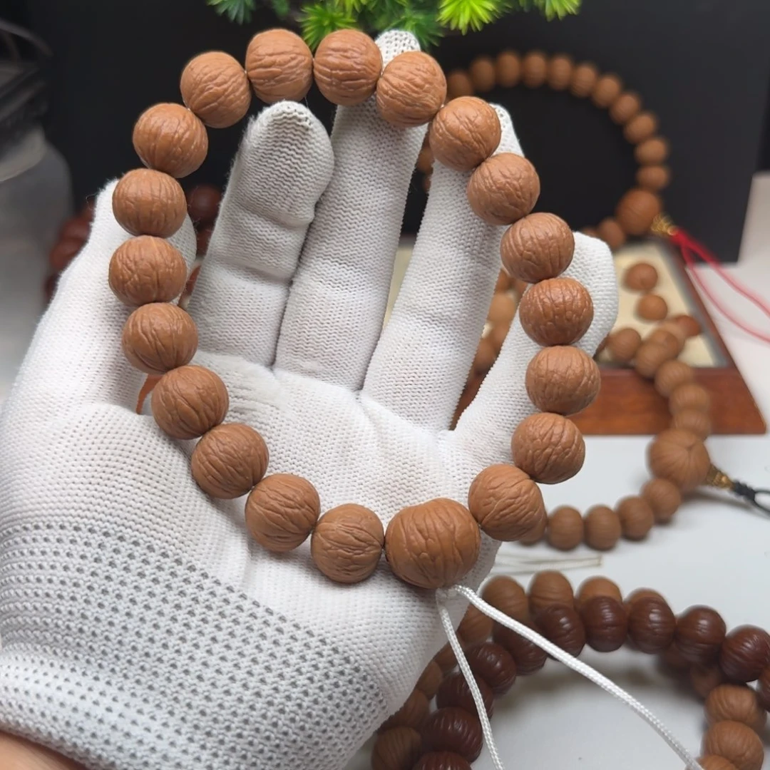 猴头核桃手串?**一14小同尺磨盘凤羽