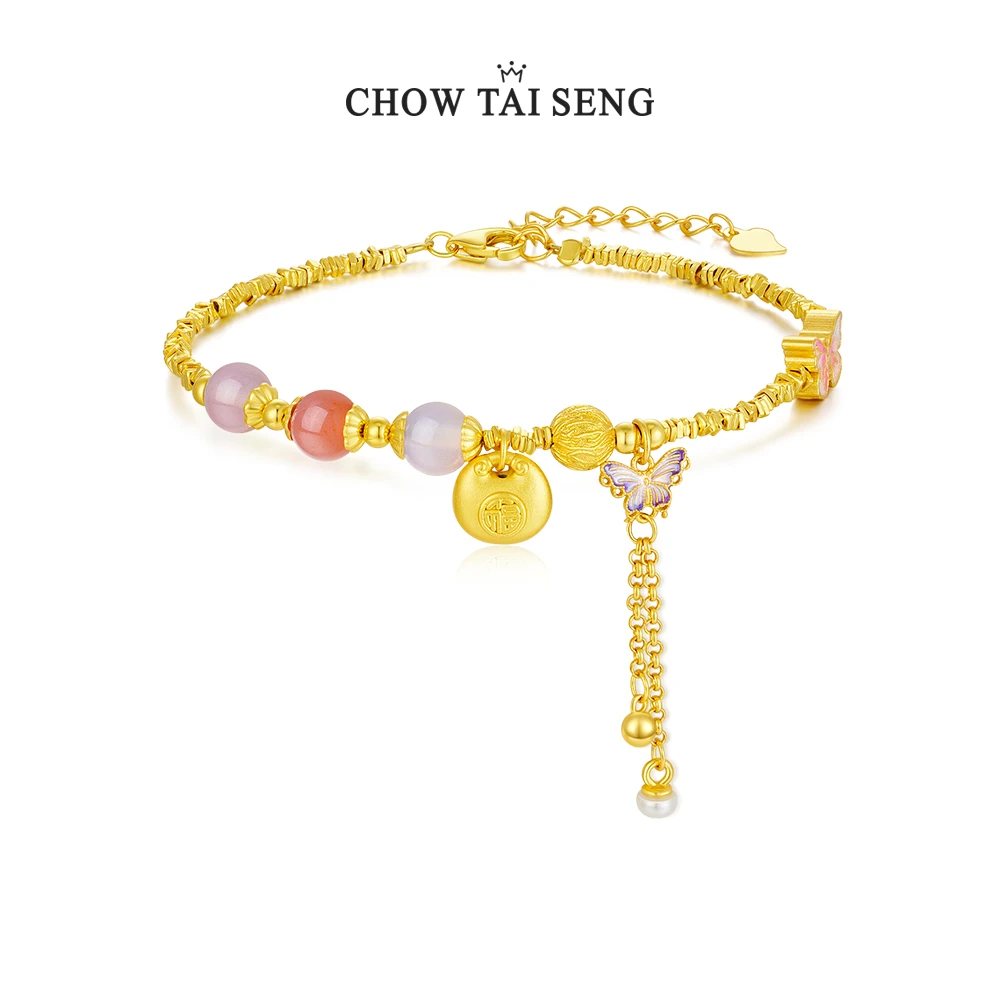 Chow Tai Seng/周大生周大生莲华净·应福古风盘缠珠