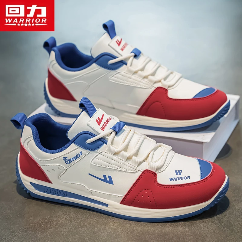 回力男鞋2025秋季新款皮面运动休闲阿甘板鞋轻便厚底防滑跑步潮鞋