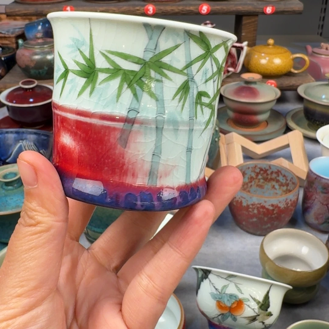 瓷片钧瓷单杯钧瓷单杯钧瓷单杯