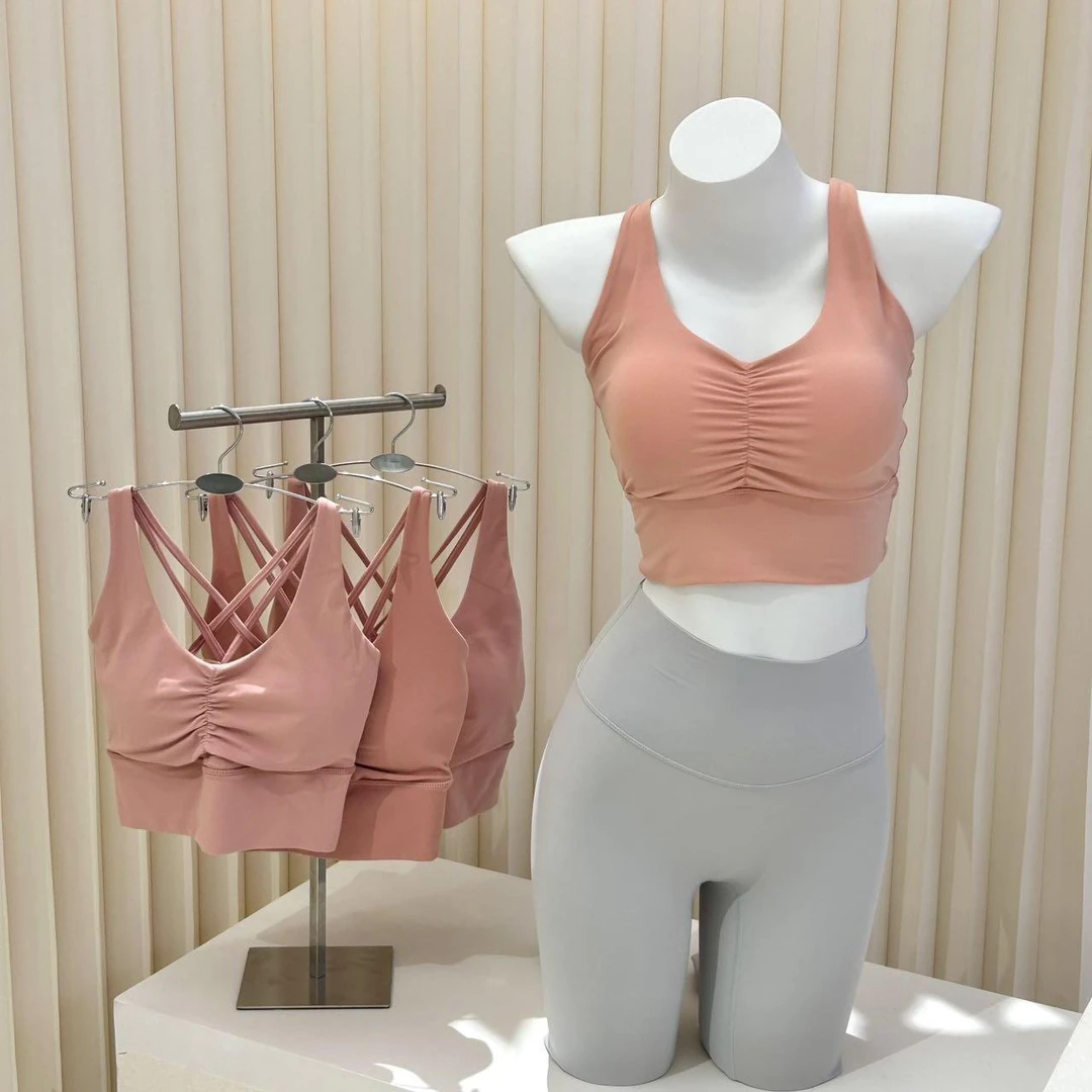 【T50优选】ZUERS前褶皱bra可拆卸运动内衣跑步健身训练背心女