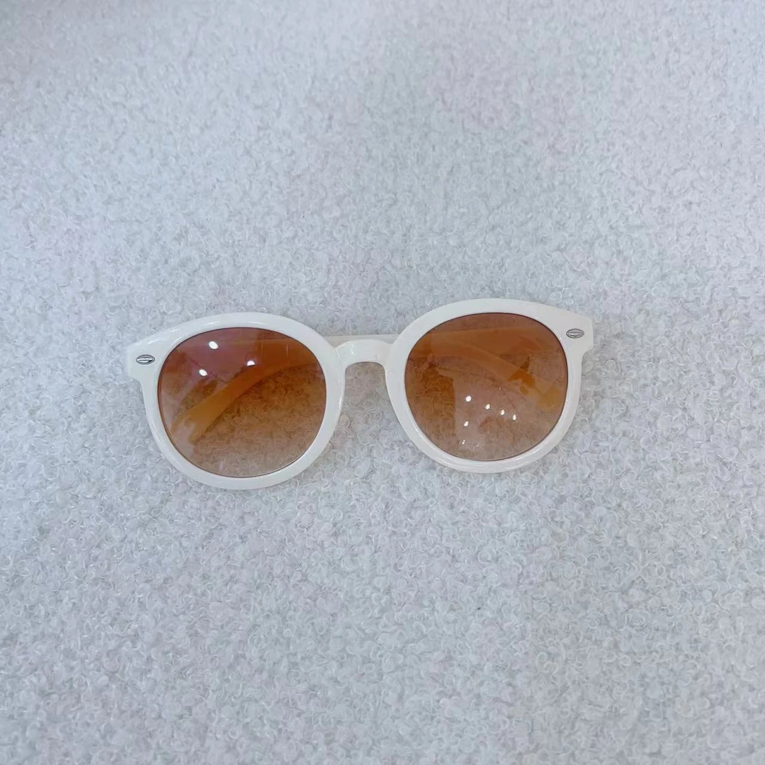 卡通风男女通用中性休闲风太阳镜宝宝时尚女款韩版经典椭圆