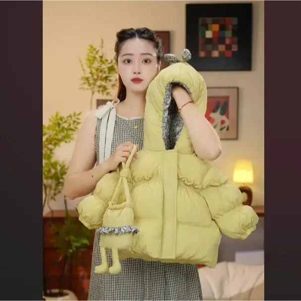 女童羽绒服上装2026冬季新款小女孩香蕉黄儿童女宝宝洋气羽绒外套