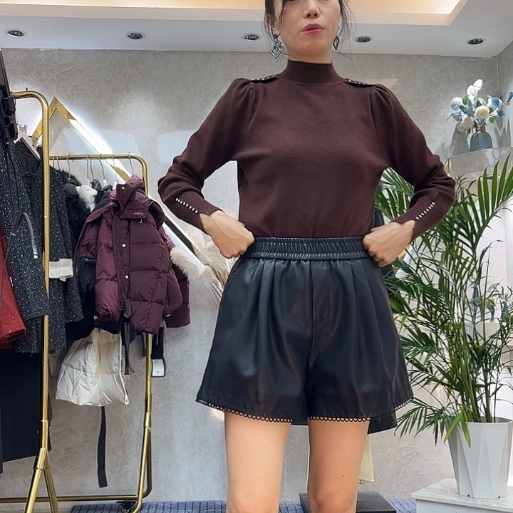 时尚潮流休闲皮裤拍下备注尺码