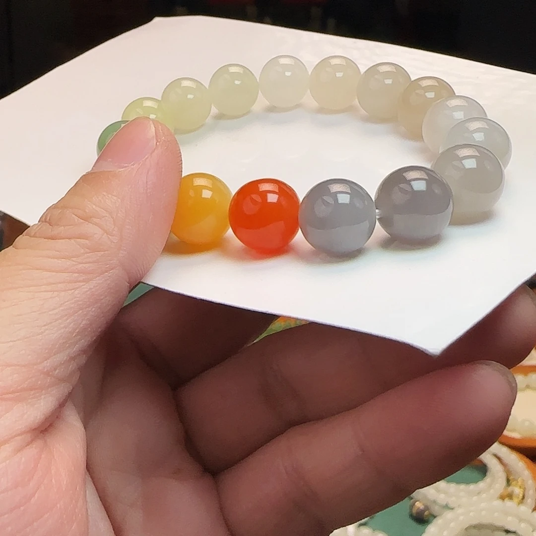 和田玉未镶嵌手链