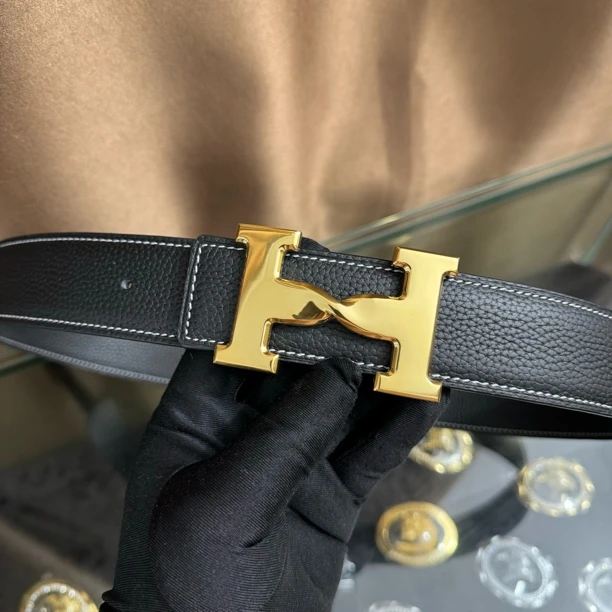 新款皮带男士头层牛皮腰带青中年H扣工字扣百搭高档送礼商务韩潮