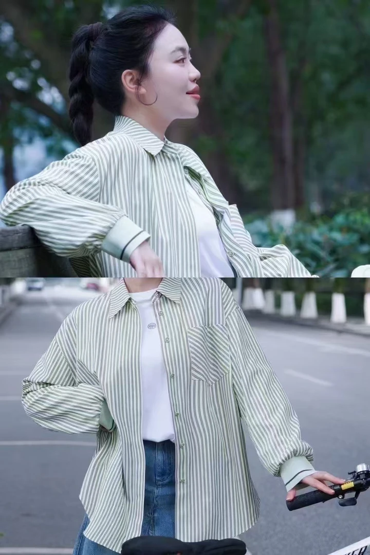 华家曼商场同款条纹衬衫