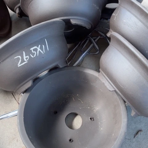 紫砂花盆100-7。36.5-11