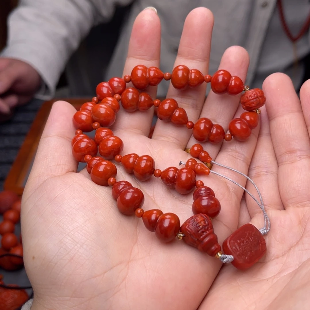 未镶嵌配饰卡12毫米左右南红玛瑙龙*