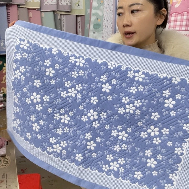 棉特价蓝色小雪花