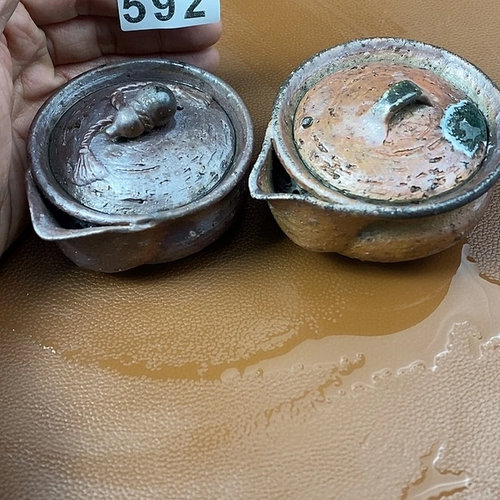 黑***亮手工粗陶、柴烧茶器