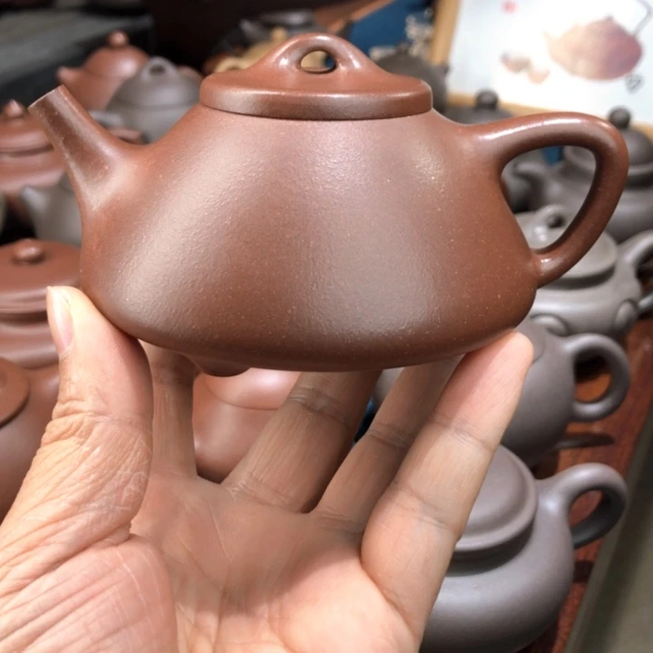 笑***生公道杯紫砂底槽青子冶石瓢