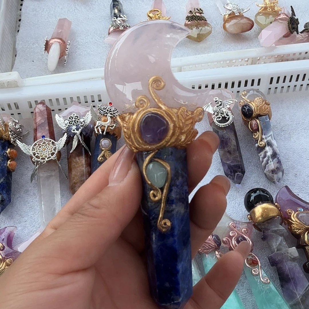 水晶手链22K金镶嵌某**某粉水