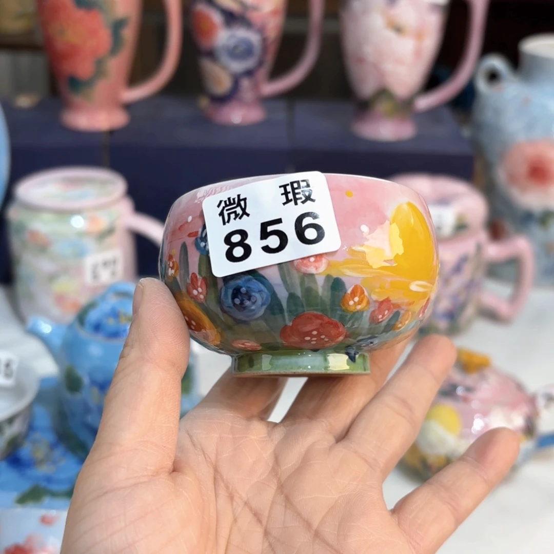 飏***意景德镇手绘高温釉下彩陶瓷茶具