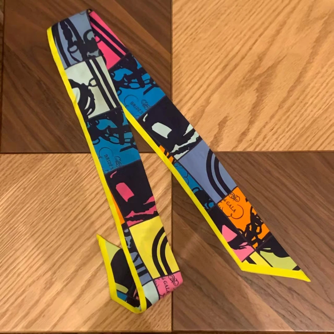 99新 Hermes/爱马仕 拼色丝巾 24131692/12期免息/代卖服务